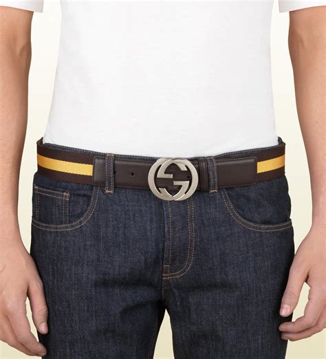 mens gucci interlocking g belt|gucci belt interlocking g buckle.